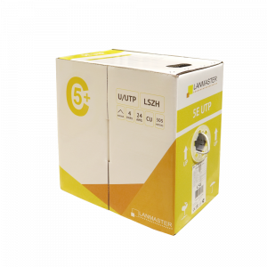 Кабель LANMASTER UTP, 4 пары, кат. 5Е,  350Mhz, нг(А)-HFLTx, 305 м